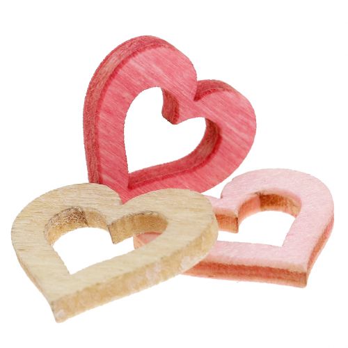 Product Heart to sprinkle pink, pink, nature 2cm 144p