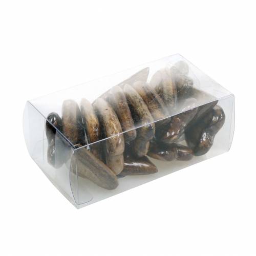 Floristik24 Hearts made of mango wood glazed natural 6.2–6.6cm × 4.2–4.7cm 16 pcs