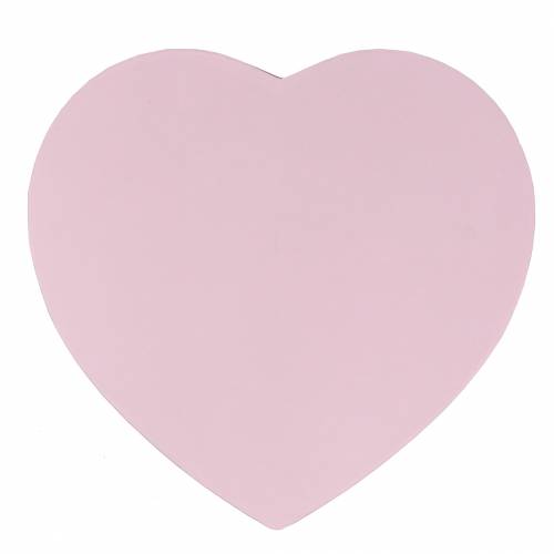 Floristik24 Flower box heart pink Ø18/20cm set of 2