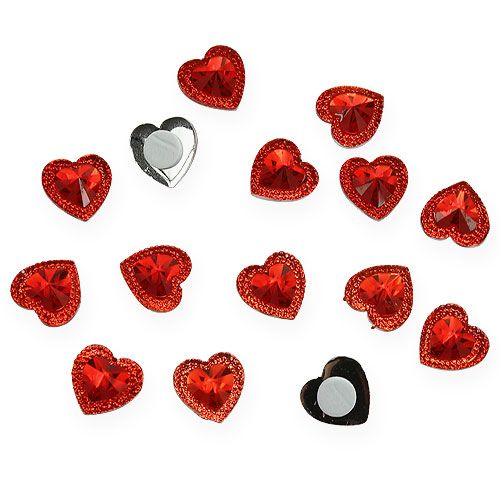 Floristik24 Sticking Diamond Diamond Red 2cm 48pcs