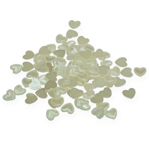 Floristik24 Decoration to control Mini Heart Cream 1.3cm 300pcs