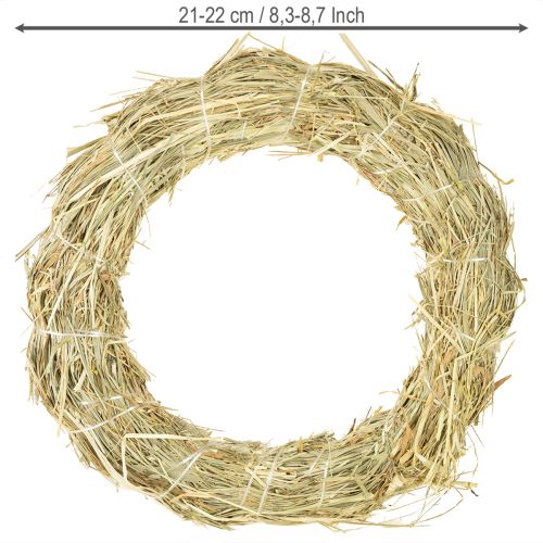 Product Hay wreaths wreath natural 21-22cm 5 pcs