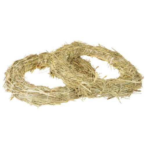 Product Hay wreaths natural decoration 21-22cm set of 5 DIY wreath