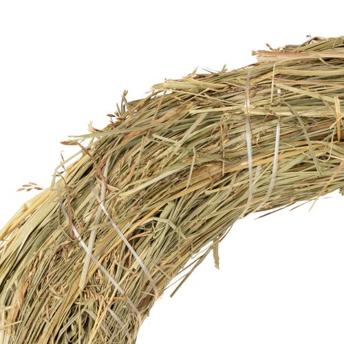Product Hay wreaths, natural table decoration, door wreath, 26-27cm, 5 pieces