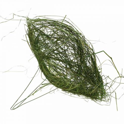 Floristik24 Cuff made of grass green ostrich cuff spring decoration Ø20cm 6pcs