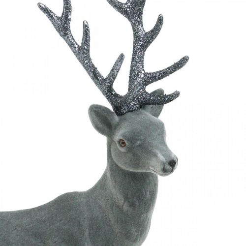 Product Decorative Deer Decorative Figure Decorative Reindeer Anthracite H40cm