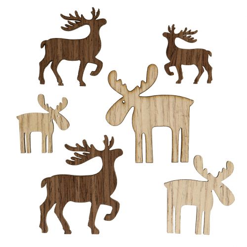 Product Mix reindeer for sprinkling brown, nature 3cm - 5cm 72pcs