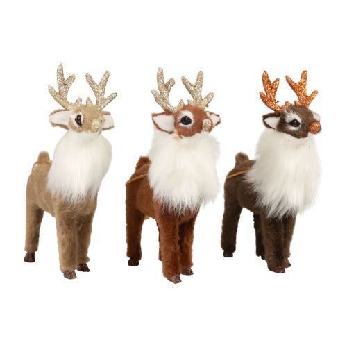 Christmas figures reindeer decoration decorative hanger table decoration H11cm 3pcs