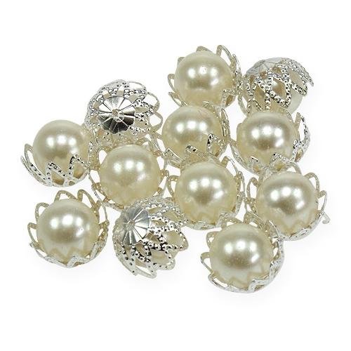 Floristik24 Wedding confetti pearls cream Ø13mm 48 pcs