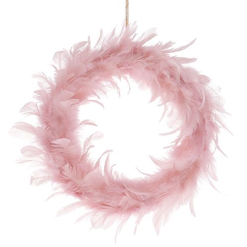 Floristik24 Wedding Decoration Spring Wreath Pink Ø20cm 3pcs