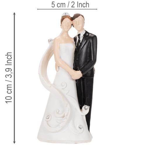 Wedding figurine bride and groom 10.5cm | Floristik24.co.uk