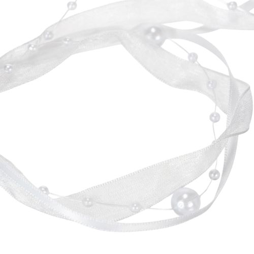 Product Wedding ribbon white 20mm 5m