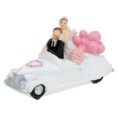 Floristik24 Wedding figure newlyweds in the car 16cm