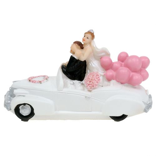 Floristik24 Wedding figure newlyweds in the car 16cm