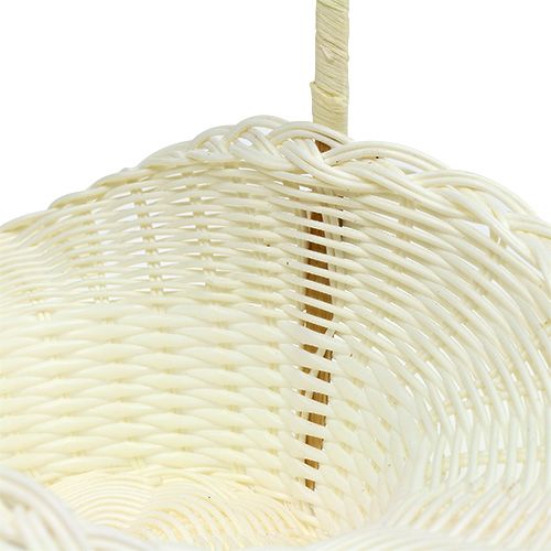 Floristik24 Wedding Basket White Ø13.5cm H30cm