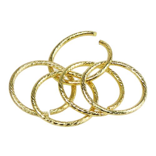 Floristik24 Wedding rings gold Ø3cm 25pcs