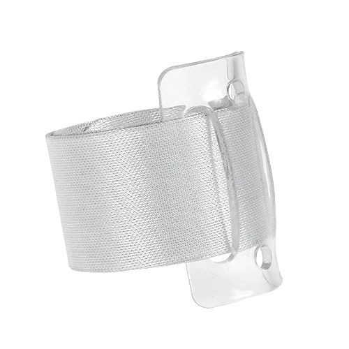 Floristik24 Wedding jewelry corsage ribbon white 2 pcs