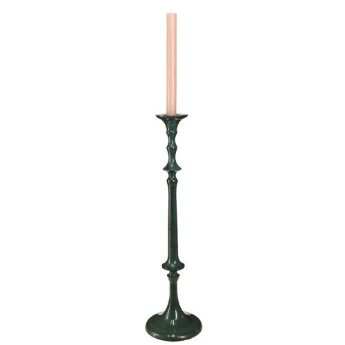Floristik24 High Candle Holder Metal Ceramic Look Green H49cm