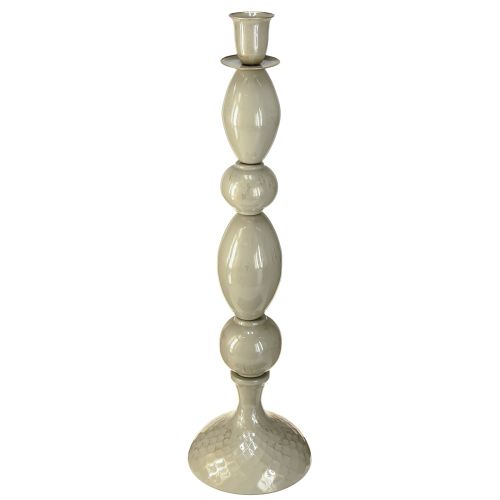 Tall candle holder grey gold metal candle holder 51cm
