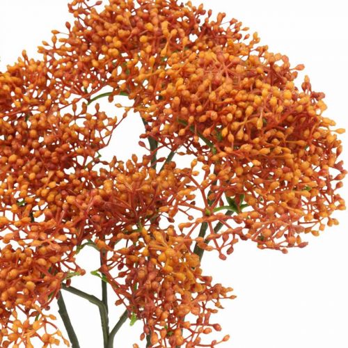 Product Elderberry Orange Artificial Blossom Branch 52cm 4pcs