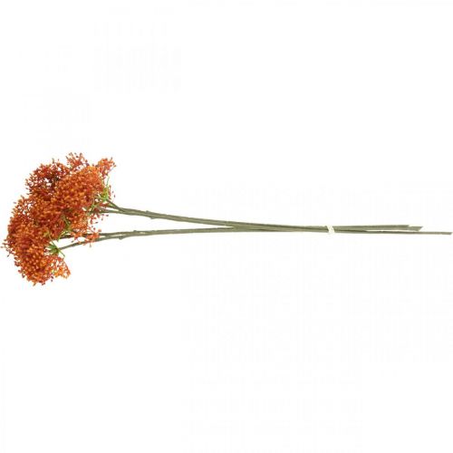 Product Elderberry Orange Artificial Blossom Branch 52cm 4pcs