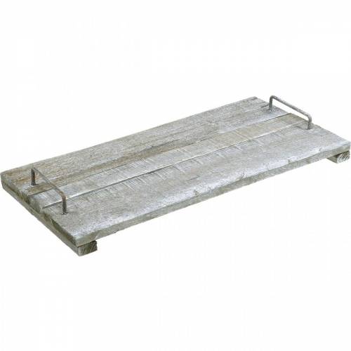 Product Wooden tray with feet, table decoration in shabby chic, decorative tray, vintage 50cm