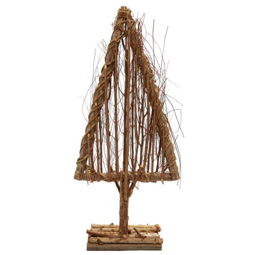 Floristik24 Wooden fir tree decoration wood decoration natural branches vines 27.5x10x60cm