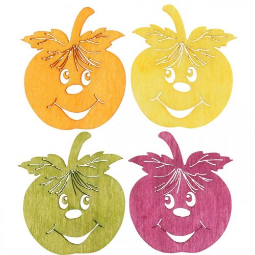 Product Scattered decoration laughing apple, autumn, table decoration, crab apple orange, yellow, green, pink H3.5cm W4cm 72pcs