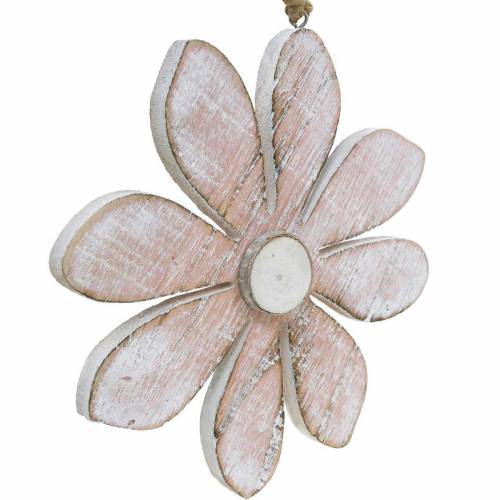 Product Pastel decorative blossoms, summer flowers, wood blossoms, floral decorations for hanging Ø12.5cm 3pcs