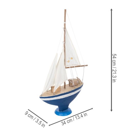 Product Sailboat decoration for unique character and maritime charm in the home 54cm