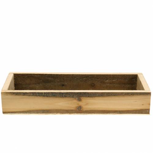 Floristik24 Natural wooden tray 37.5cm x 14.5cm H6.3cm