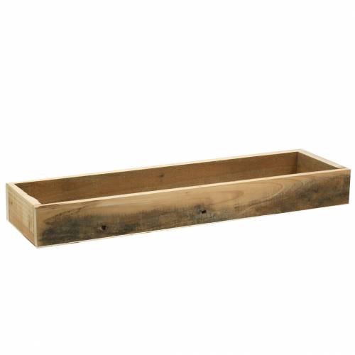 Wooden tray natural 55.5cm x 15cm H6.4cm