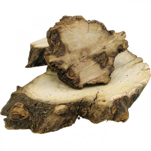 Floristik24 Wooden discs deco root wood scatter decoration wood 3-8cm 500g