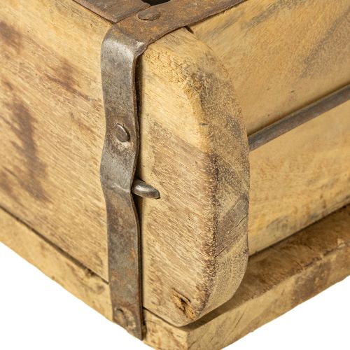 Product Wooden decoration vintage brick shape brown, rust 31×14.5cm H9cm