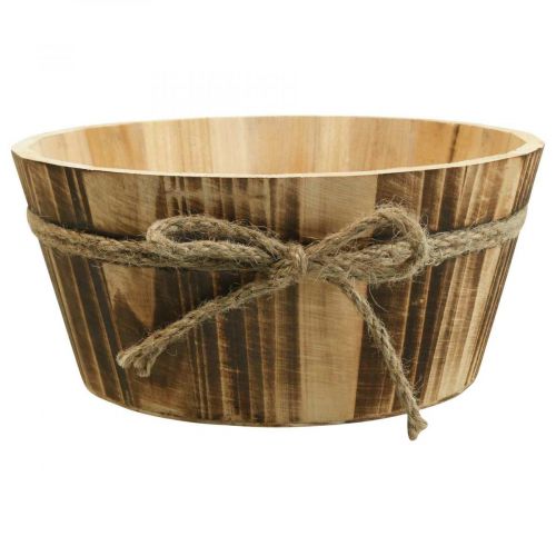 Wooden deco bowl natural wood Rustic deco Ø22cm H10cm