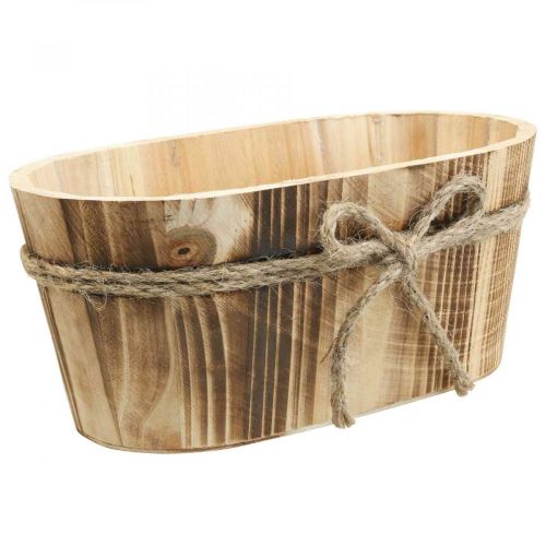 Product Wooden decoration Oval decorative bowl wood Rustic decoration 23x13x10cm