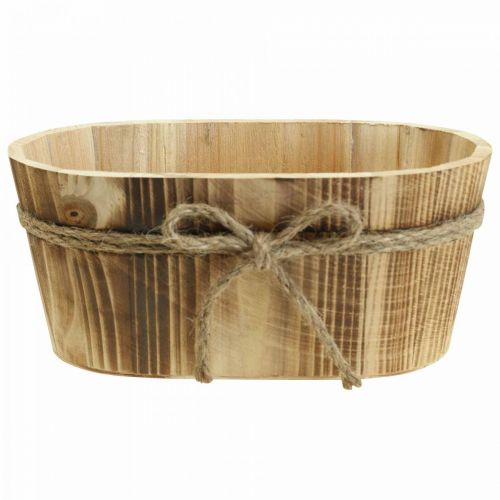 Product Wooden decoration Oval decorative bowl wood Rustic decoration 23x13x10cm