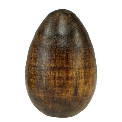 Floristik24 Wooden eggs brown mango wood Easter eggs made of wood H8cm 3pcs