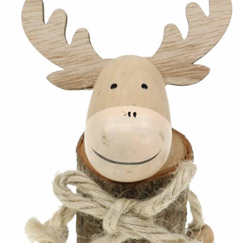 Floristik24 Christmas decoration elk wood 12.5cm