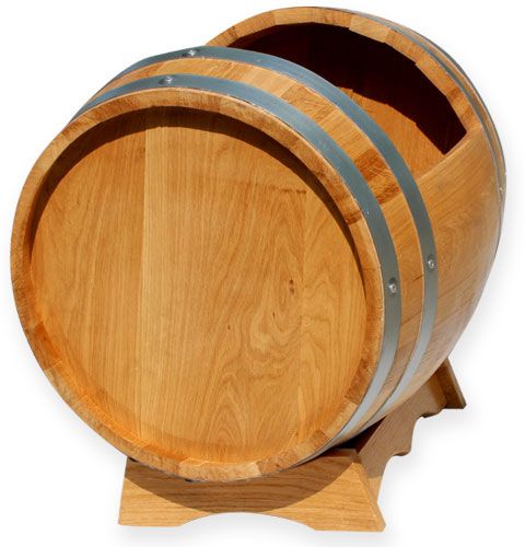 Floristik24 Planting barrel, wooden barrel oak lying Ø41cm