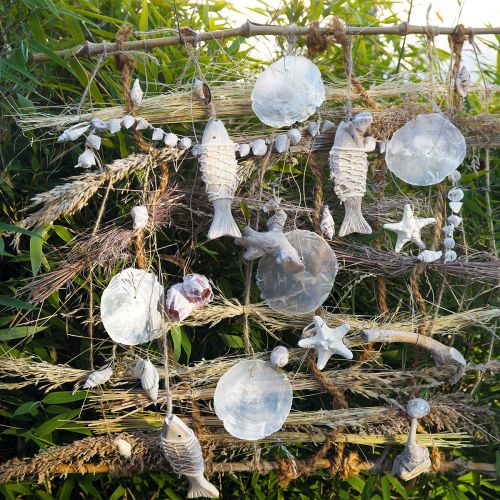 Floristik24 Wooden fish decoration maritime fish pendant wood 28.5cm