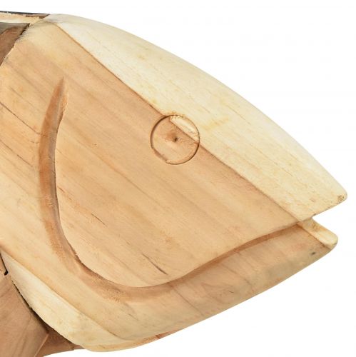 Floristik24 Wooden fish teak wood decoration fish table decoration wood 63cm