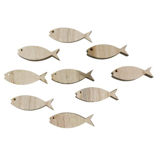 Floristik24 Scatter decoration wooden fish 5cm 16pcs