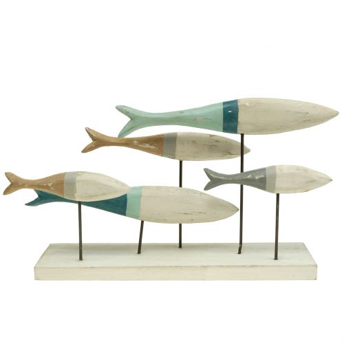 Floristik24 Wooden fish on a stand 34cm x 16cm x 7.5cm