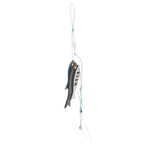 Wooden Fish Hanging Decorations, Blue, 36cm, 4 Pieces buy online | Floristik24.co.uk