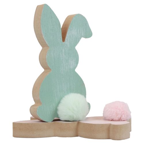 Product Wooden Rabbit Decoration Rabbits Easter Decoration Wood Pastel 8.5×16cm 6 pcs