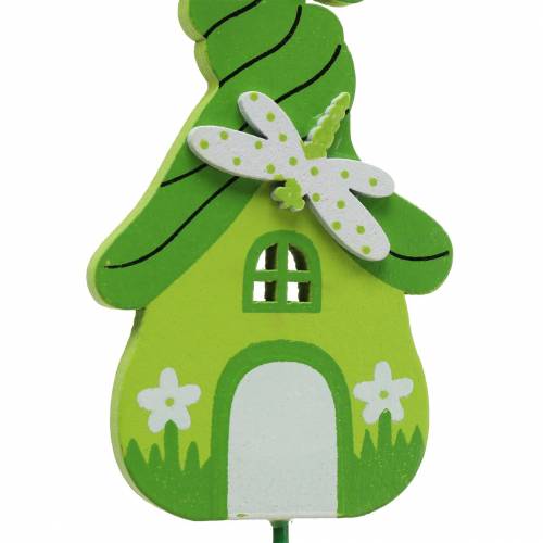 Floristik24 Flower stick gnome house with stick colored assorted 5×9cm 16 pcs