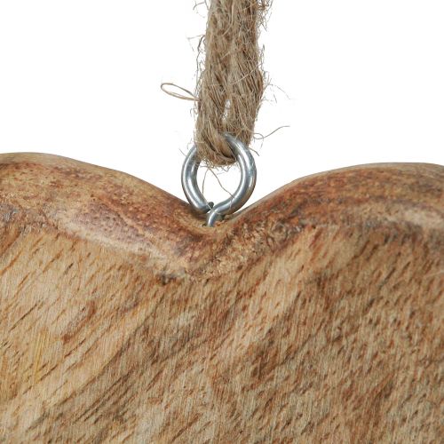 Product Wooden heart natural decorative hearts for hanging wood 10cm 8 pcs