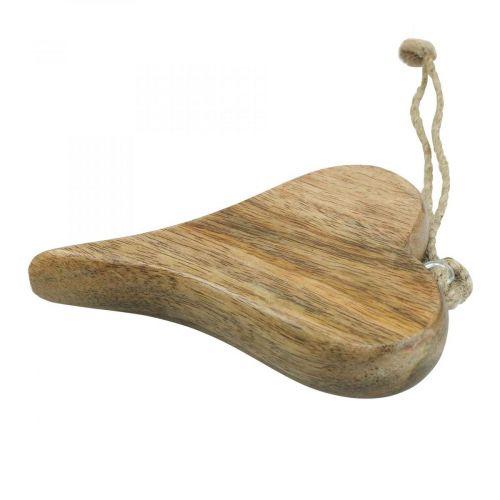 Floristik24 Wooden heart deco hanger heart wood decoration for hanging nature 14cm