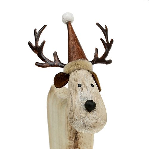 Floristik24 Wooden Deer White H16,5cm 2pcs